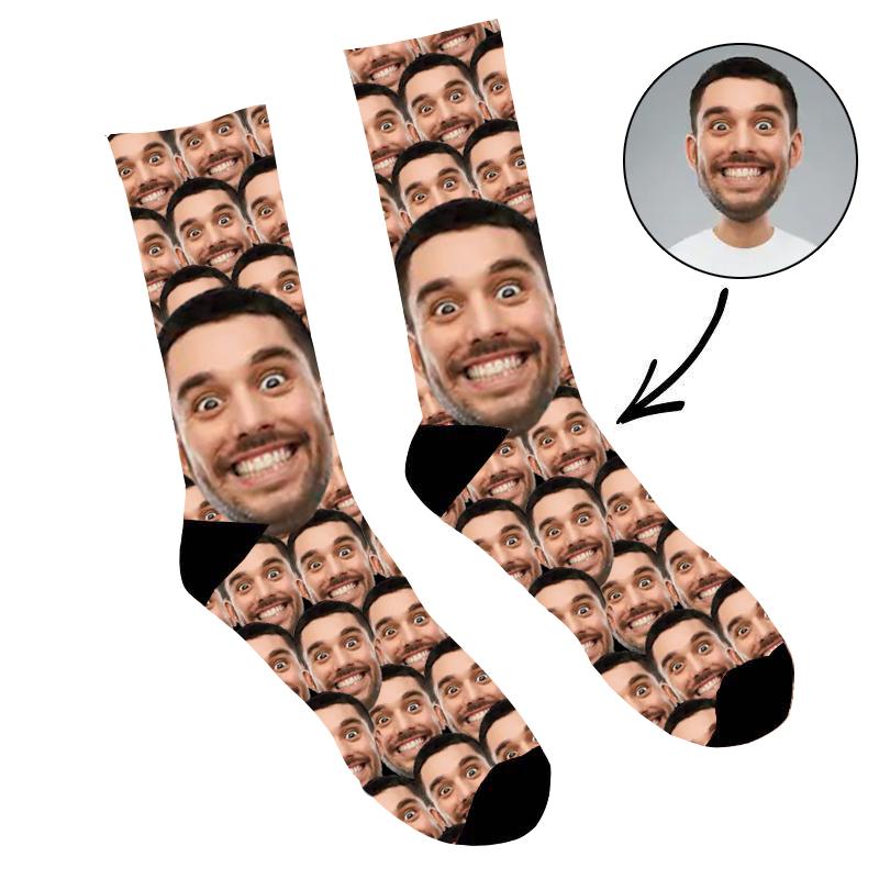 Custom Photo Socks Funny Mash