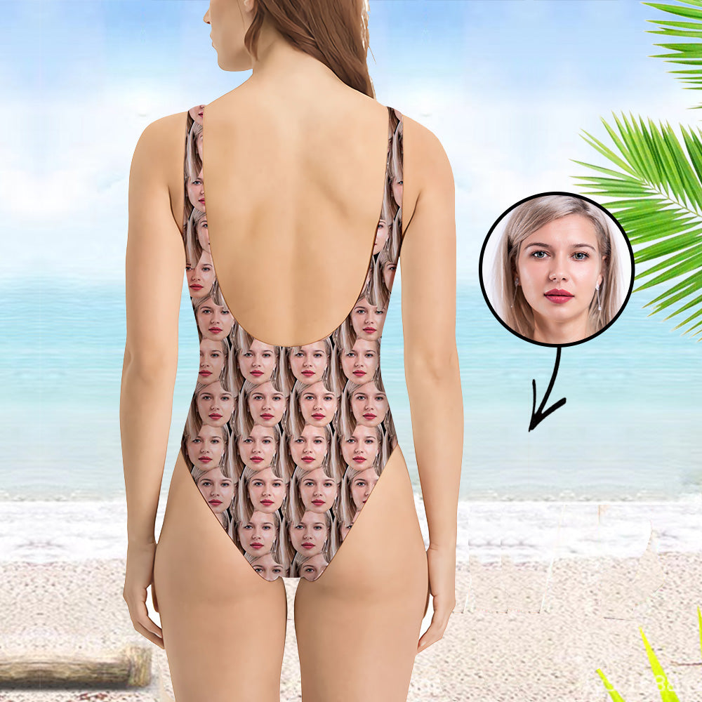 Custom Swimsuit Personlized Swimsuit Face Swimsuit Mash Face Personalized Bathing Suit For Women One Piece Swimsuit