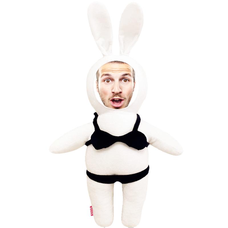 Custom Black Bra Face Pillow