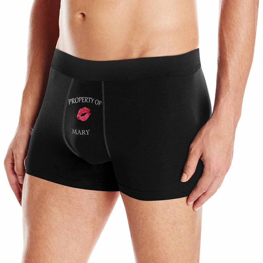 Custom Boxer Property Of Name - Make Custom Gifts