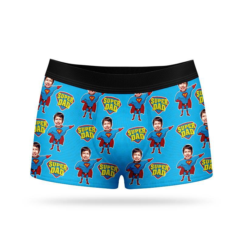Custom Face Boxers - Super Dad