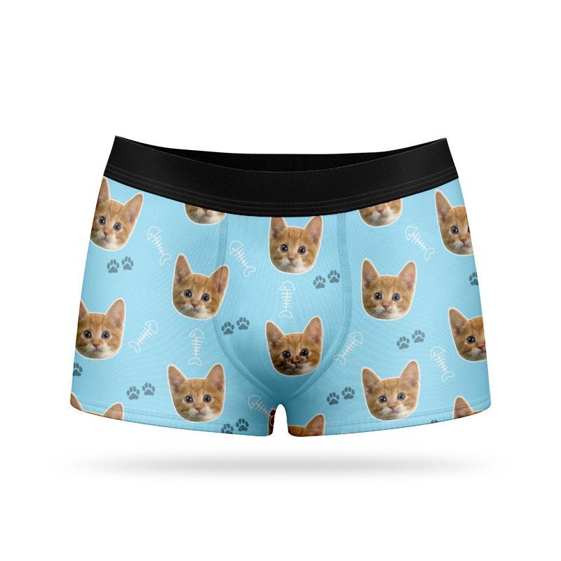 Custom Face Boxers - Cat