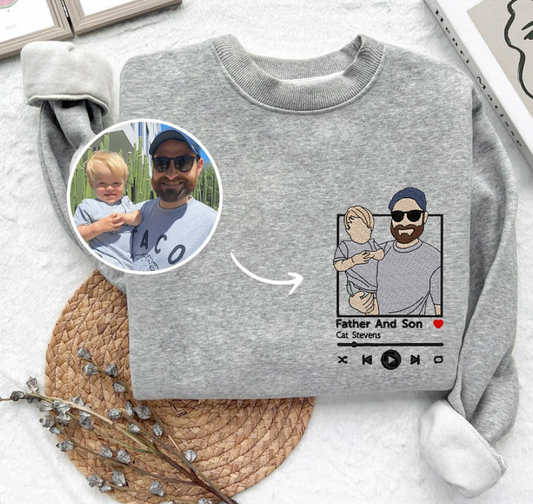 Embroidered “Proud Dad” T-shirt – Thoughtful Gift