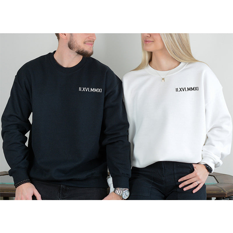 Anniversary Gift Embroidered couple sweaters for an unforgettable anniversary