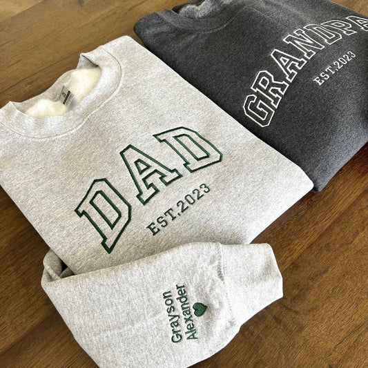 Custom Dad Sweater – Soft & Embroidered