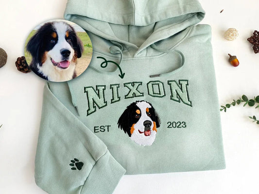 Cute Pet Portrait Hoodie – Custom & Comfy!