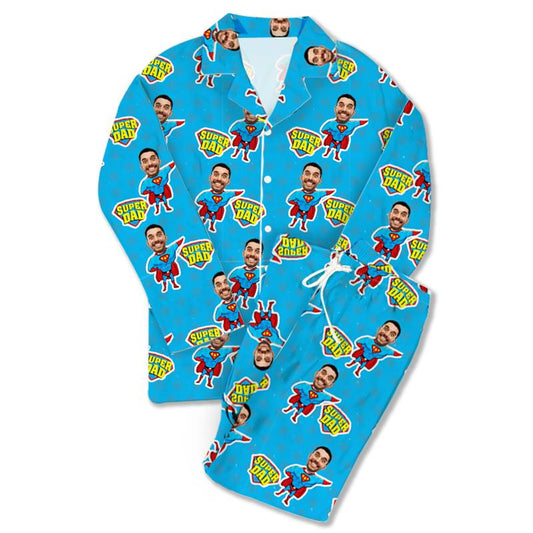 Custom Photo Pajamas Super Dad