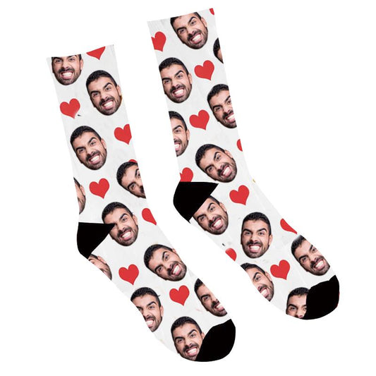 Custom Photo Socks Heart