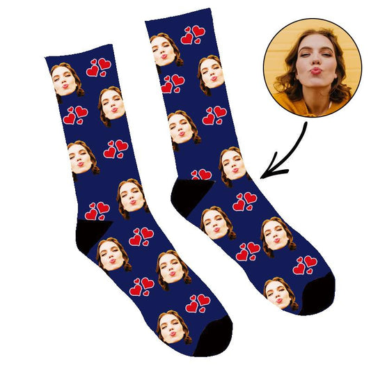 Custom My Valentine Face Socks - Make Custom Gifts