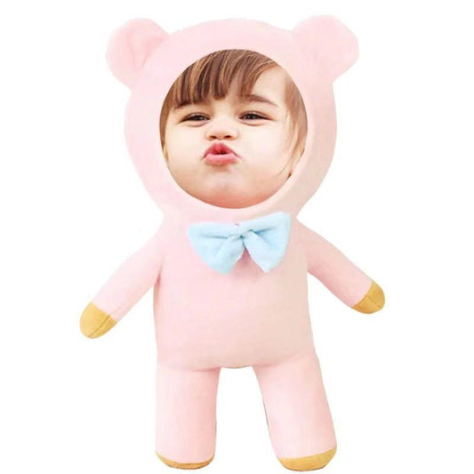 Custom Cute Baby Face Pillow Pink