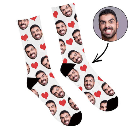 Custom Photo Socks Heart