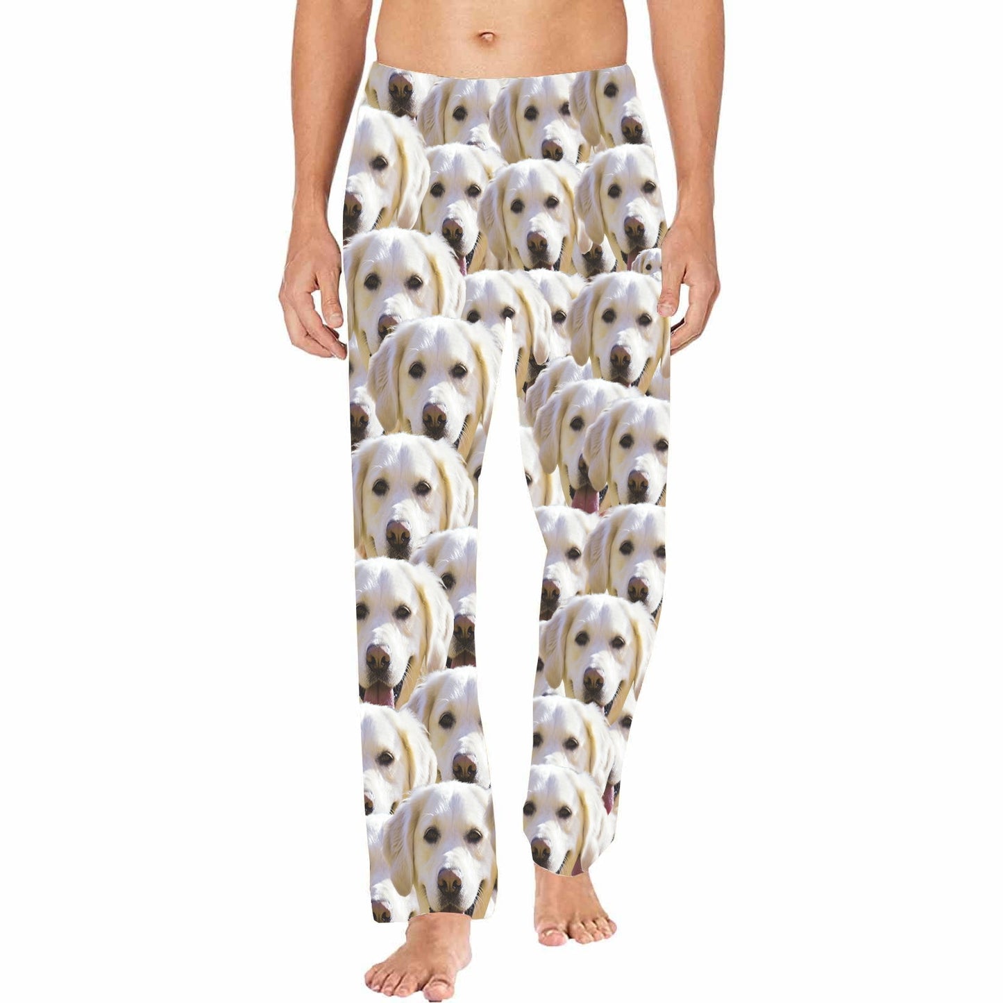 Dog Face On Pajamas Pants For Men Face On Pajamas Dog Mash Sleepwear  Special Offer Valentine's Day Gifts