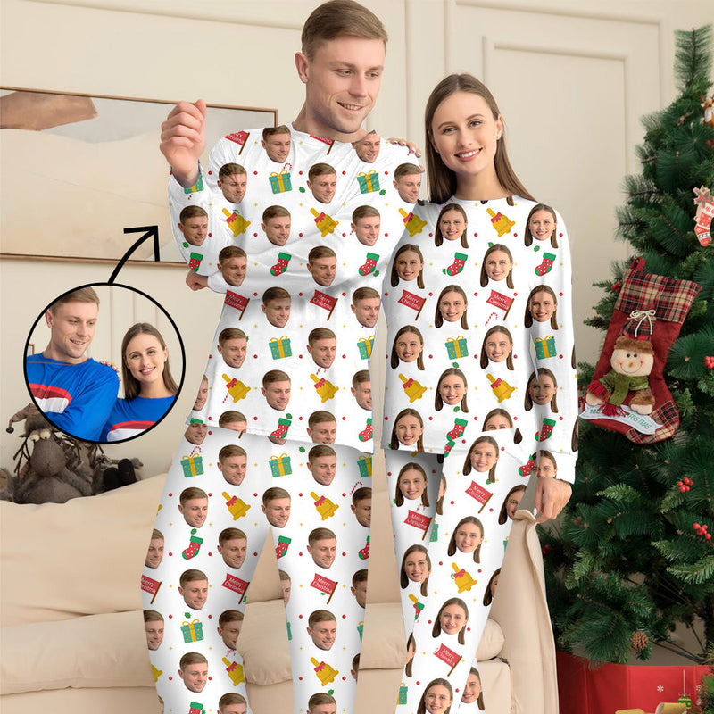 Custom Photo Pajamas Family Matching Set Christmas Matching Sleepwear Personalized Pajamas Merry Christmas And Gifts