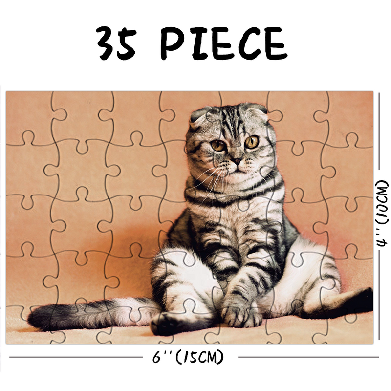 Custom Photo Jigsaw Puzzle My Cute Cat Stay At Home Gift 35-1500 Pieces