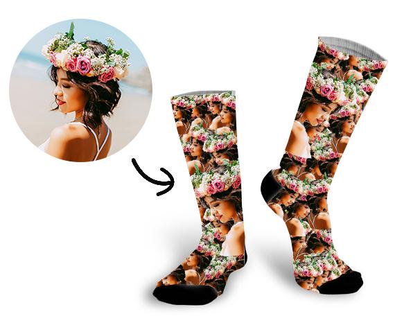 Custom All My Loved One's Face Socks Photo Socks - Make Custom Gifts