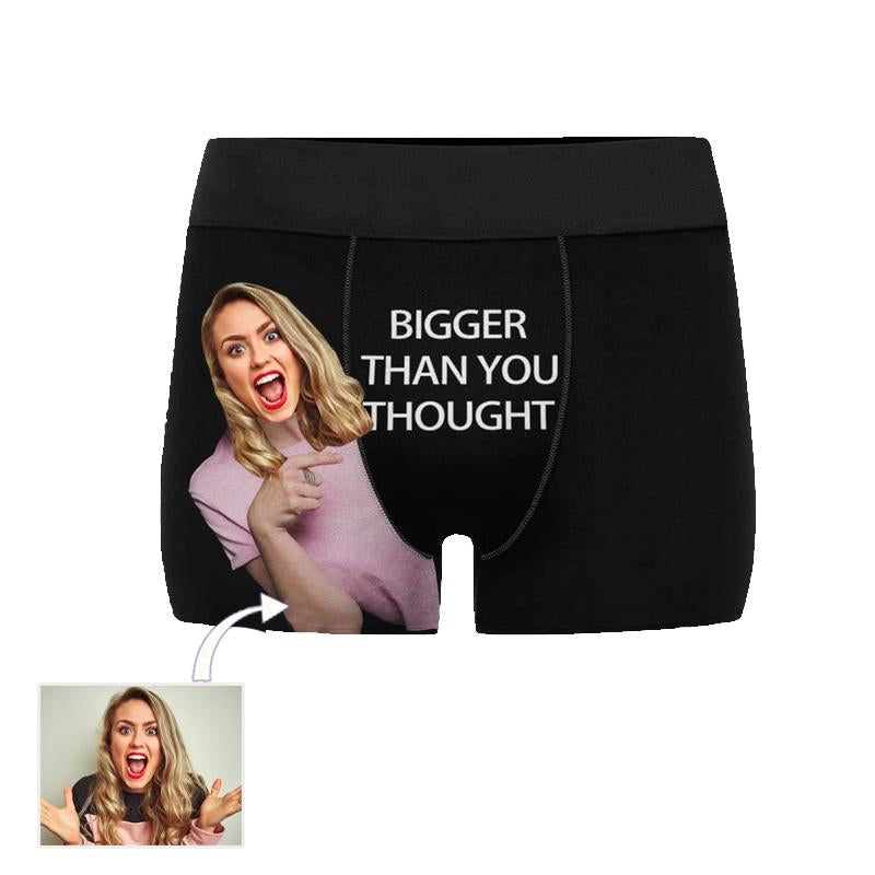 Custom Face Boxer Bigger Than You Thought - Make Custom Gifts