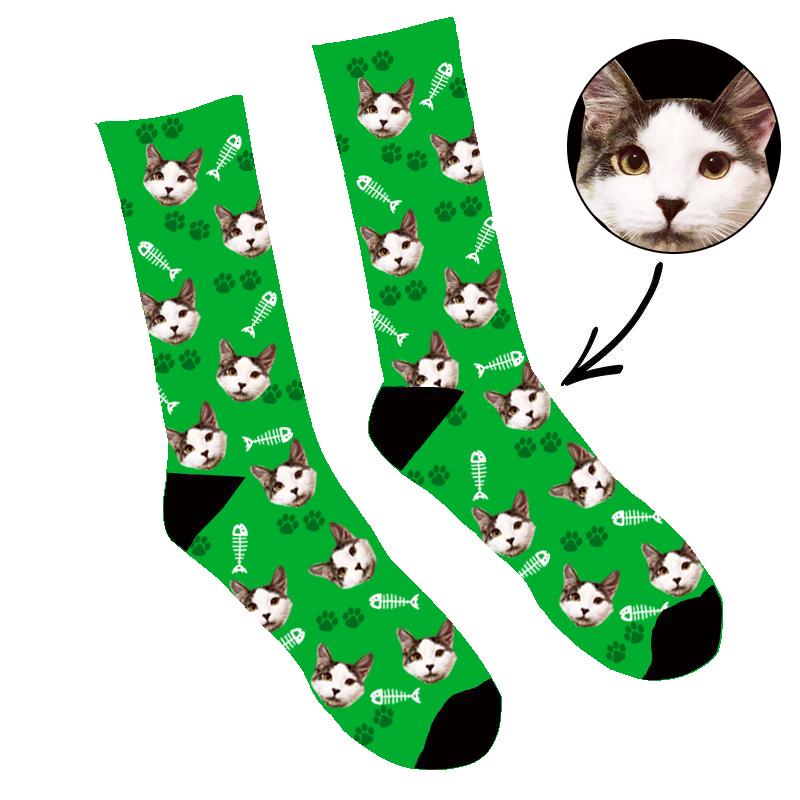 Custom Face Socks Your Cat On Socks