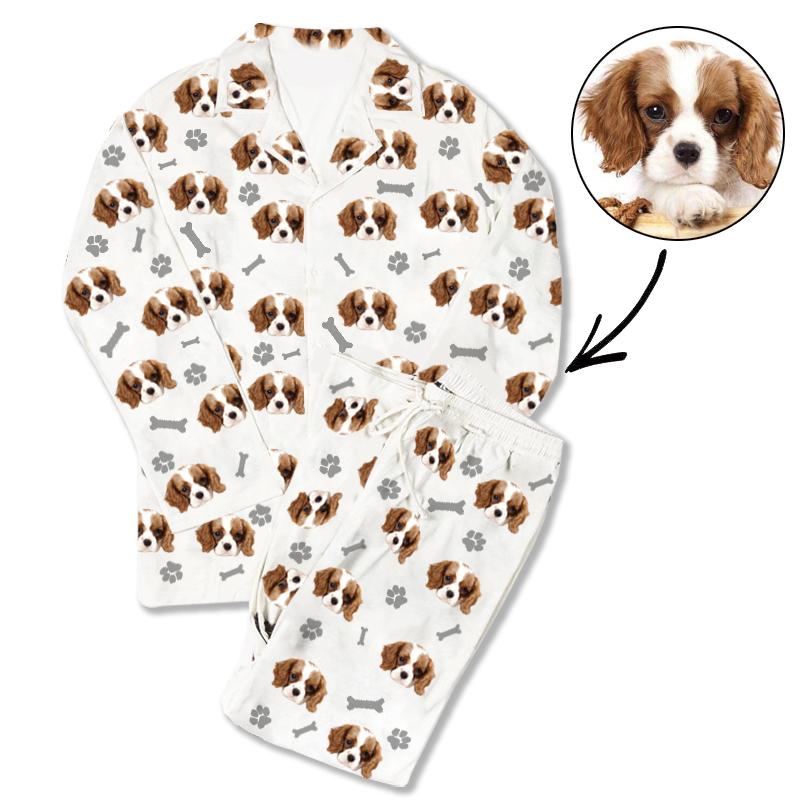 Custom Photo Pajamas Dog Footprint