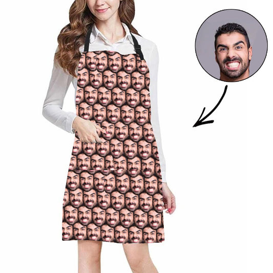 Custom Photo Apron Mash Face Apron