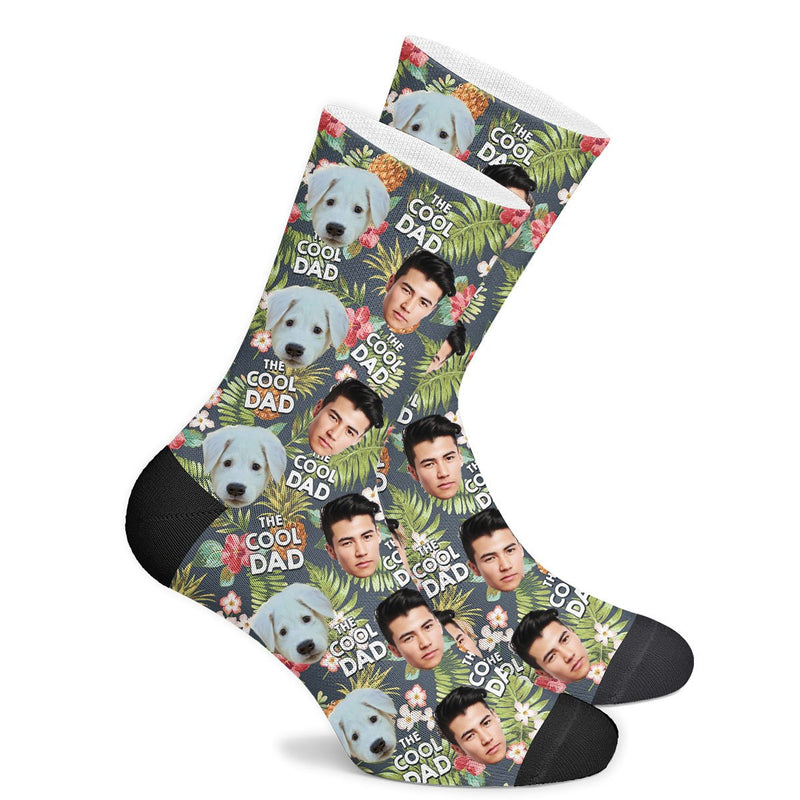 Custom Cool Dad Face Socks Photo Socks - Make Custom Gifts