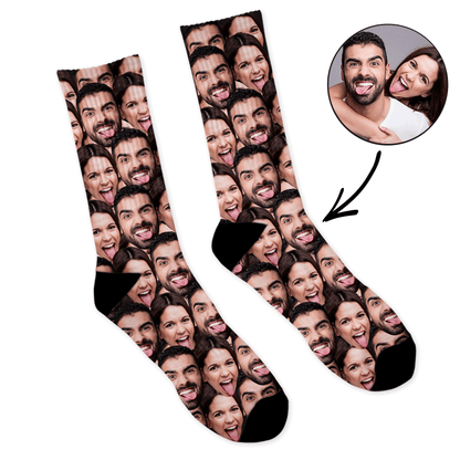 Custom Mash Face  Socks - Make Custom Gifts