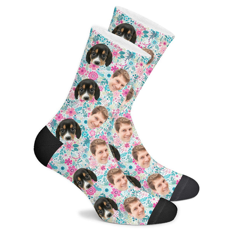 Custom Floral Socks