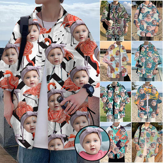 Custom Photo Hawaiian Shirt Tropical Island All Over Print