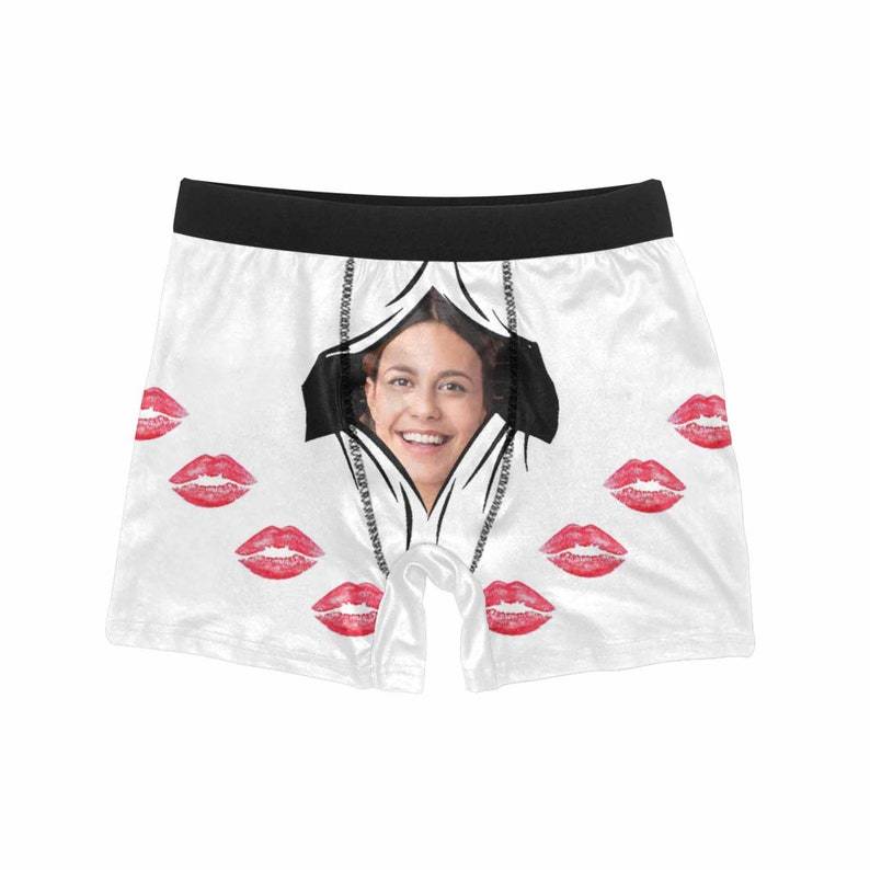 Custom Red Lip Face Boxer Personalized Boxer