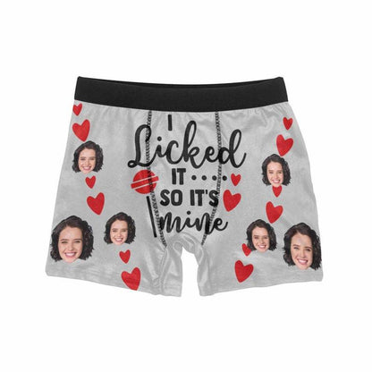 Personalized Men's Boxer with Faces Custom Brief