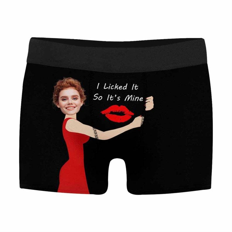 Custom I Licked it so it's Mine Boxer Personalize Boxer