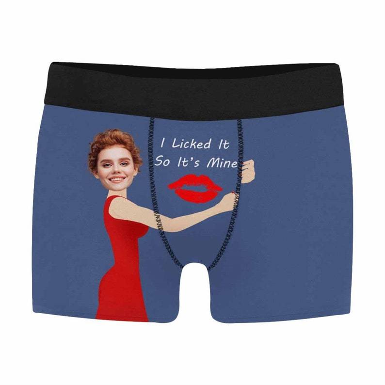 Custom I Licked it so it's Mine Boxer Personalize Boxer