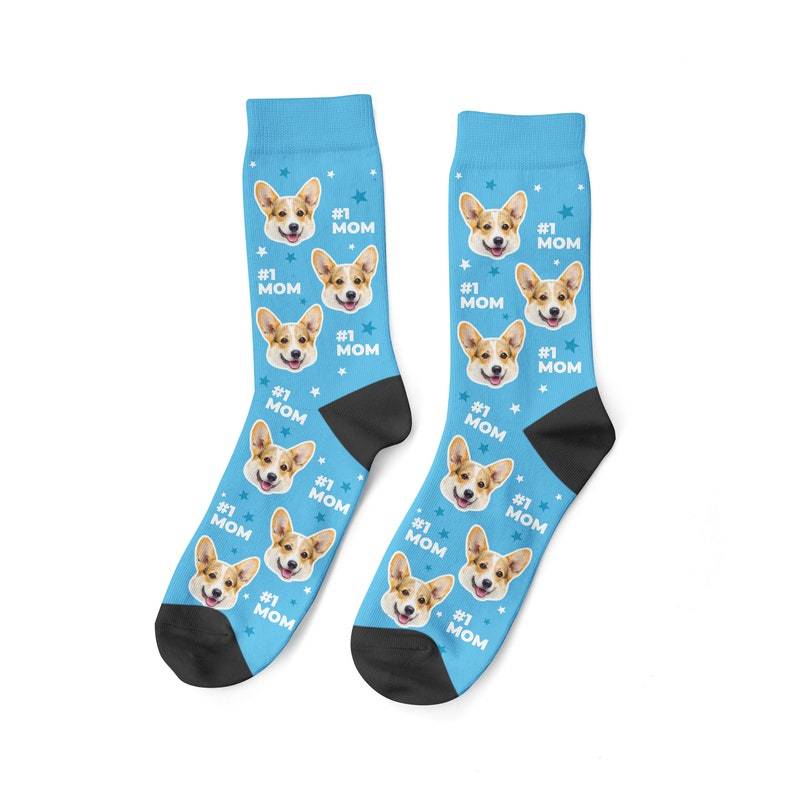 Best Dog Mom Socks Custom Dog Face Socks Personalized