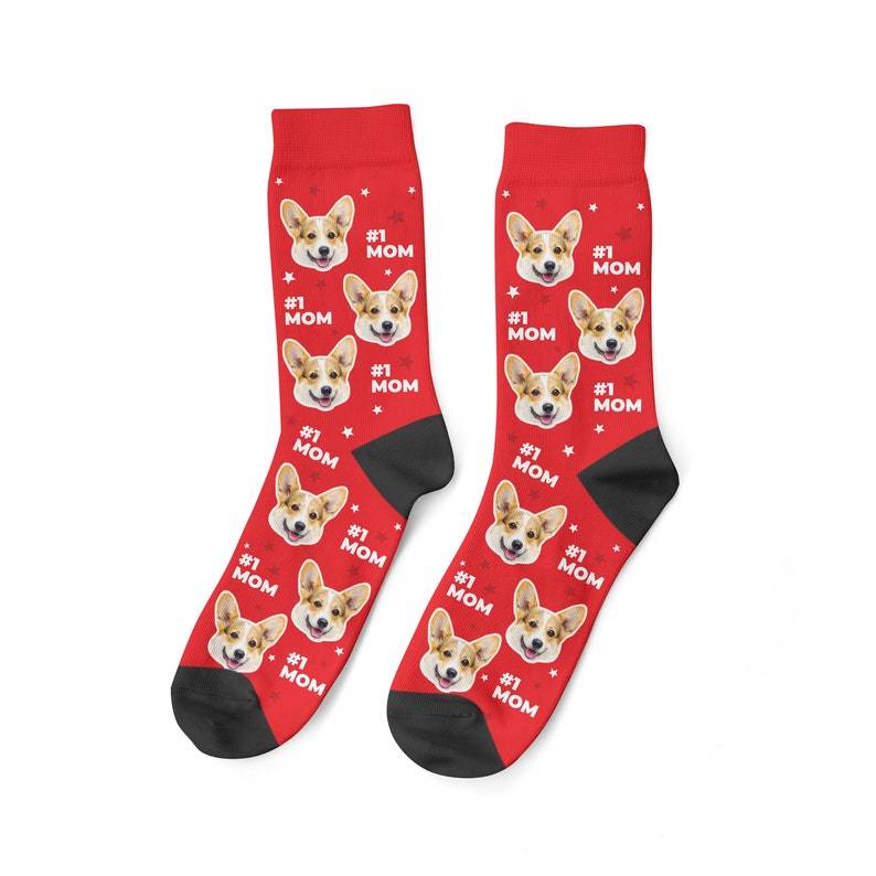 Best Dog Mom Socks Custom Dog Face Socks Personalized