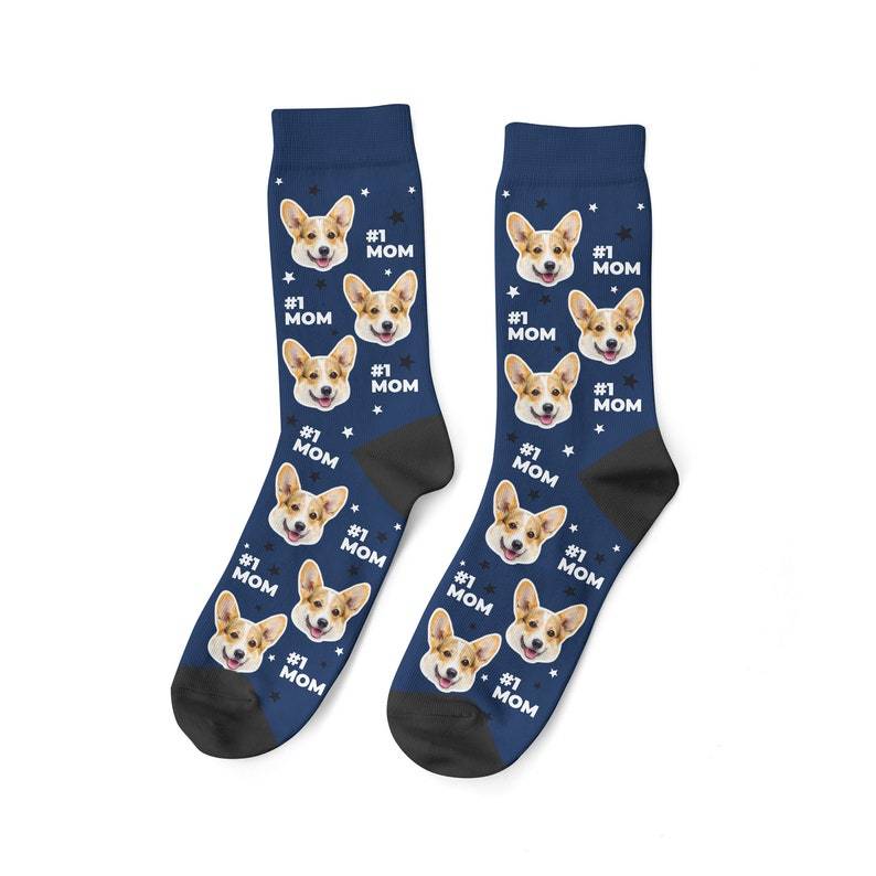 Best Dog Mom Socks Custom Dog Face Socks Personalized