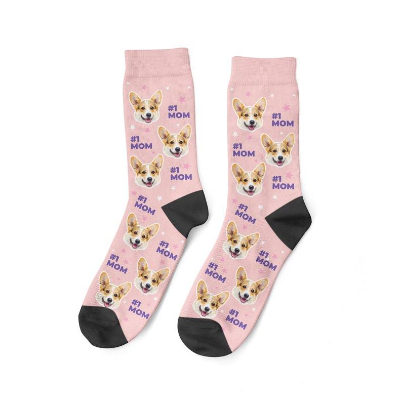 Best Dog Mom Socks Custom Dog Face Socks Personalized