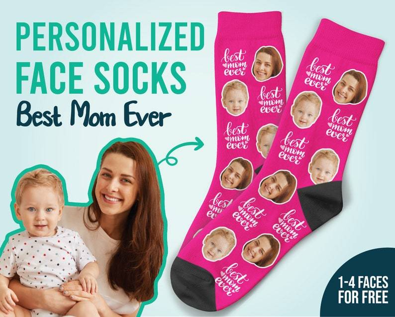 Custom Face Socks Best Mom Ever Socks Mom
