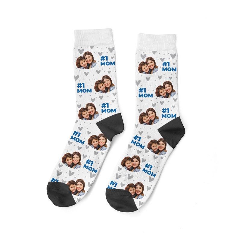 Custom Face Socks Happy Mother‘s Day Socks Personalized