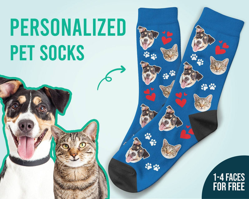 Custom Dog Socks Dog Mom Gift Dog Lover Gift