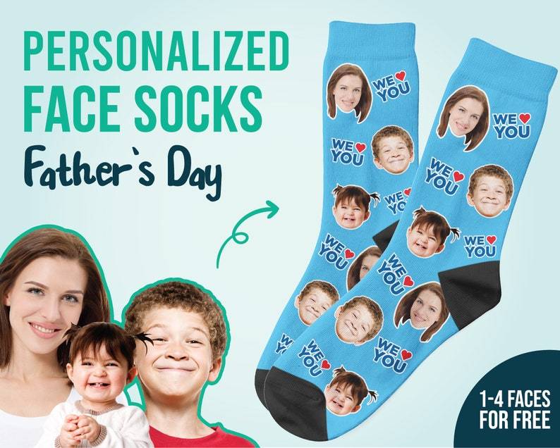 Father's Day Socks Mother's Day Socks Custom Face