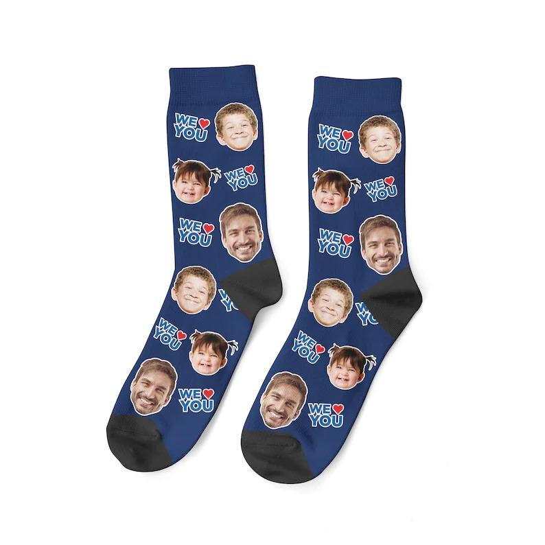 Father's Day Socks Mother's Day Socks Custom Face