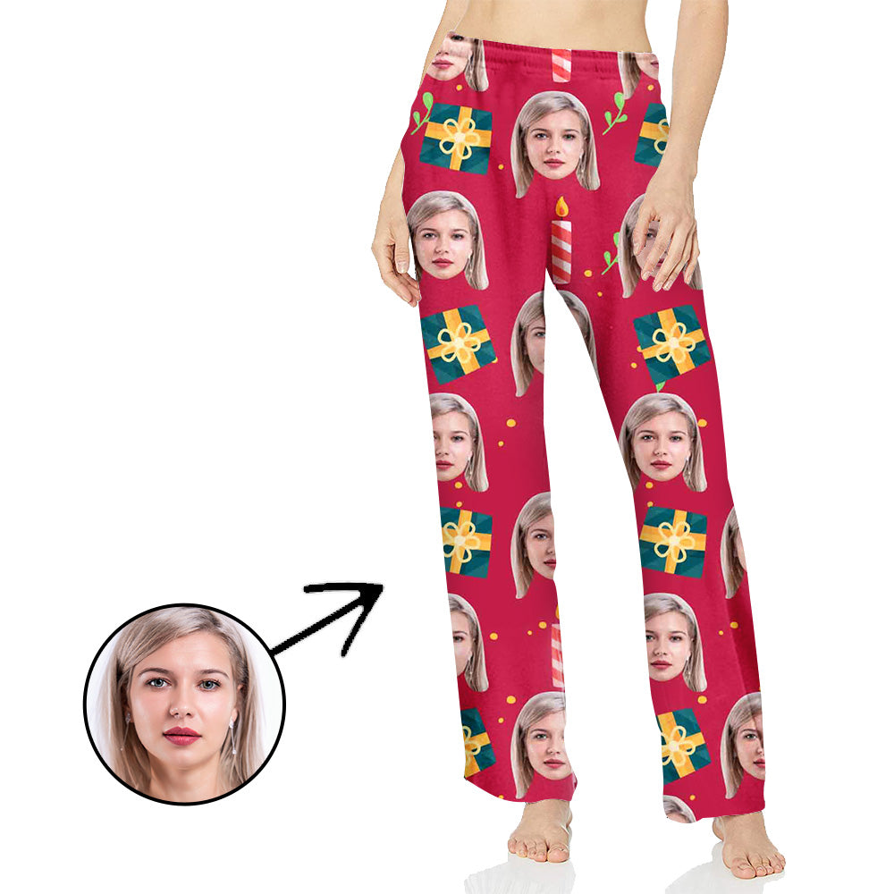 Custom Photo Pajamas Pants For Women Christmas Gift For You