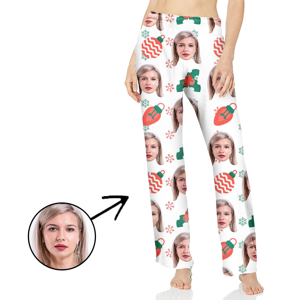 Custom Photo Pajamas Pants For Women Celebrate With You
