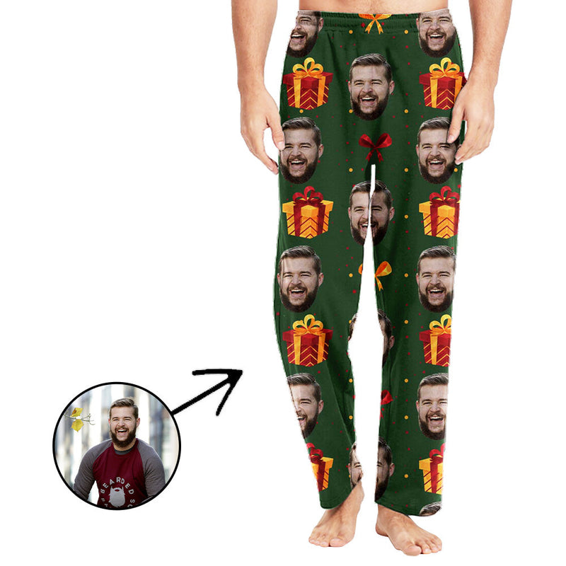 Custom Photo Pajamas Pants For Men Christmas Gift For My Loved One