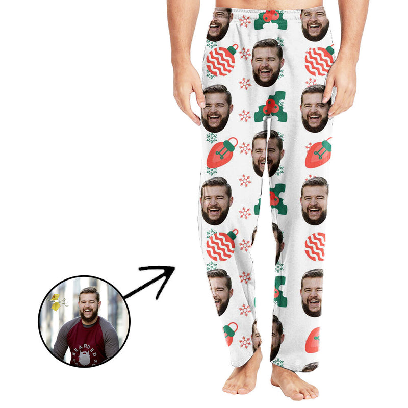 Custom Photo Pajamas Pants For Men Celebrate With You