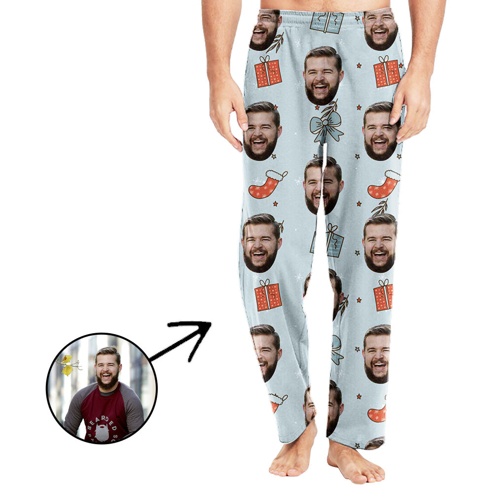 Custom Photo Pajamas Pants For Men Christmas Gifts For You