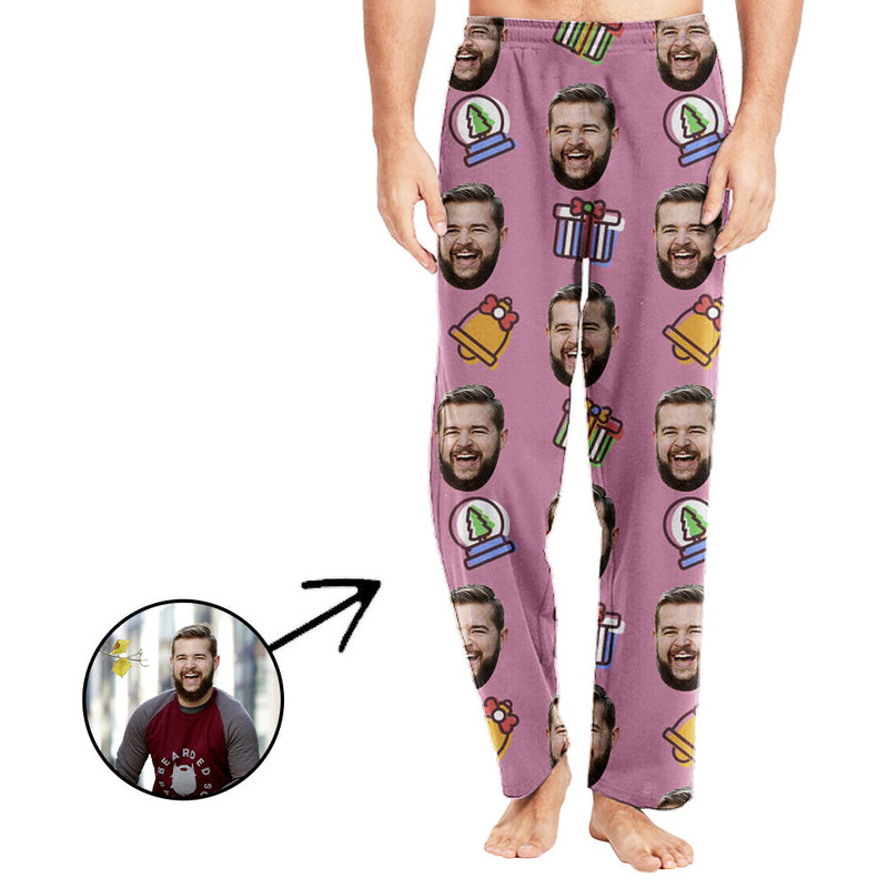 Custom Photo Pajamas Pants For Men Cute Light And Gifts