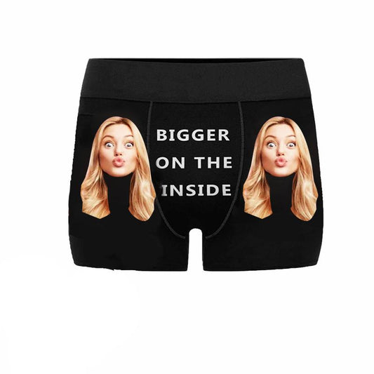 Custom Face Boxer Bigger On The Inside - Make Custom Gifts