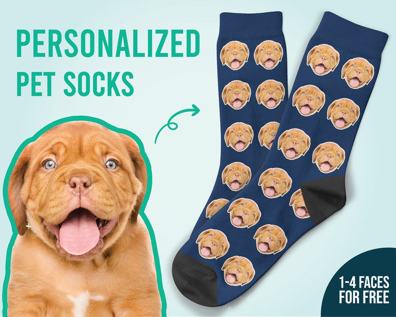 Custom Dog Face Socks Dog Lovers Socks Custom Socks