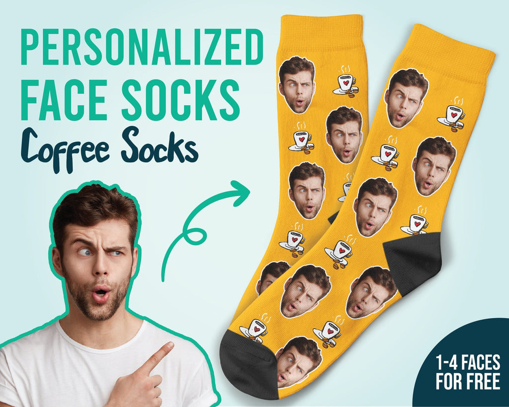Custom Coffee Lover Socks Coffee Socks