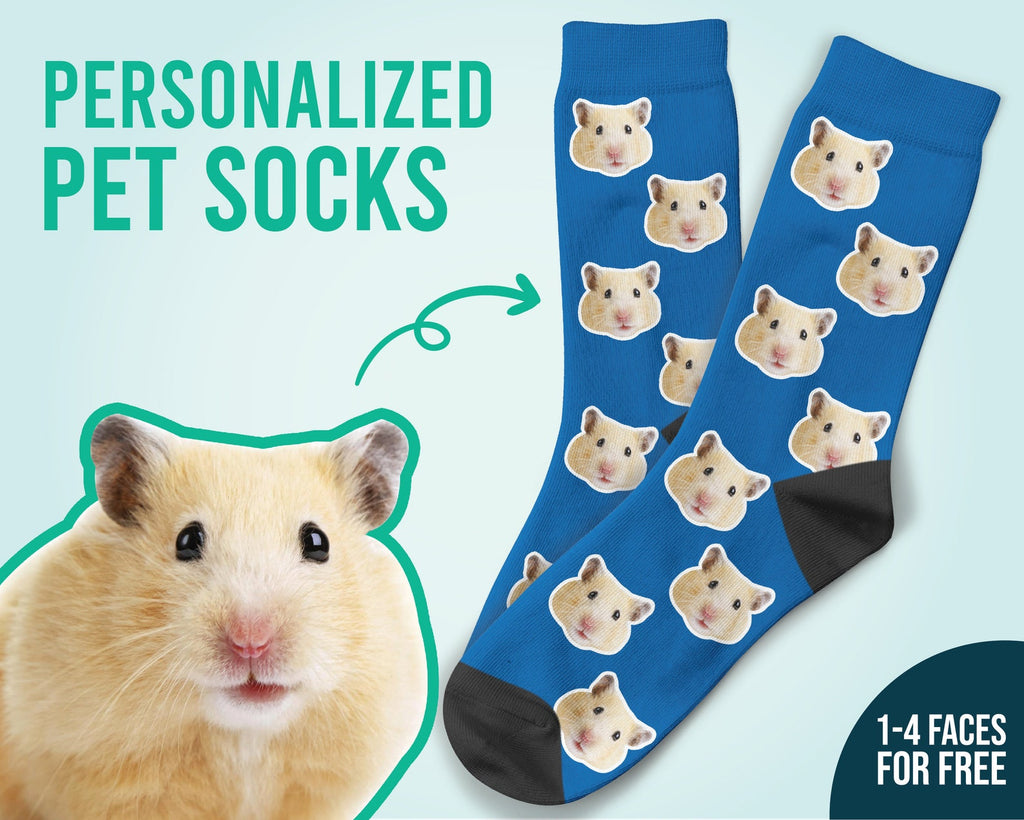 Custom Hamster Face Socks Photo Socks Gift For